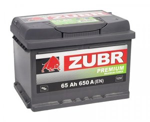 Аккумулятор Zubr Premium (65 Ah) L+